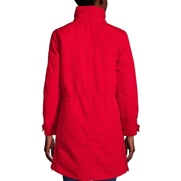 Lands’ End Women's Expedition Waterproof Winter Down Parka Coat in Rich Red - Picture 2 of 6